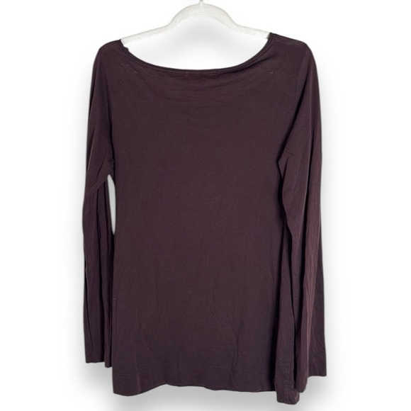 Jarbo Pima Cotton Long Sleeve Tee Size Medium Wine Purple - Picture 5 of 5